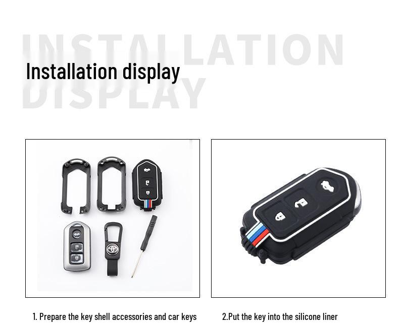 Compatible Key Case for Toyota Vios, Yaris, L Highlander, Camry, and Yaris X