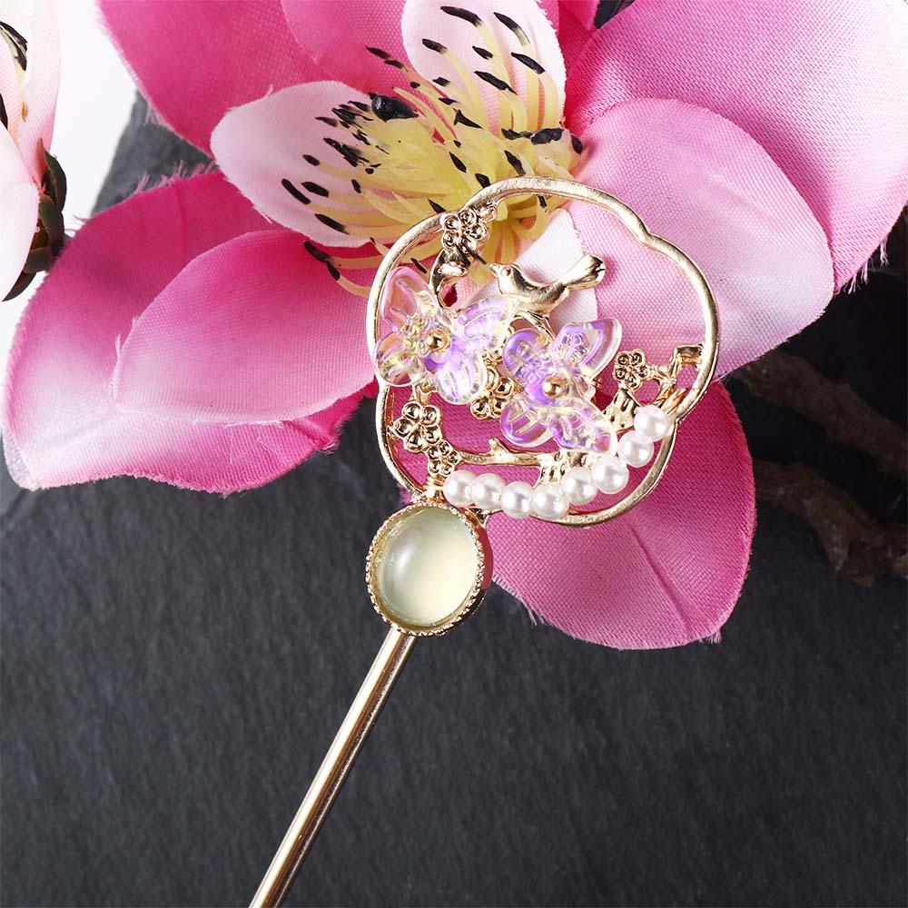 Exquisite Elegant Women Tassel Hair Stick Headdress Ancient Hair Stick Chinese Style Hair Fork