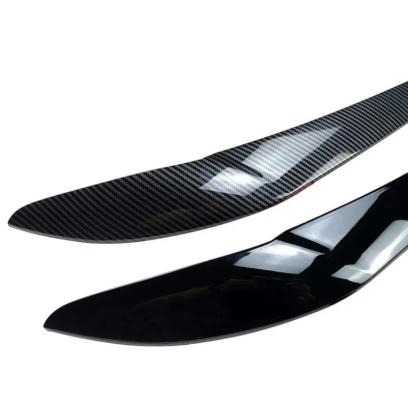 Pcs Car Headlight Lamp Eyebrows Cover Trim Stickers For BMW X3 F25 X4 F26 2014-2017 Model ABS Material Car Accessories