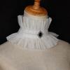 Victorian Lace Stand Ruffle Collar Detachable Collar Costume Accessory Punk Faux Collar for Stage Show Formal Event