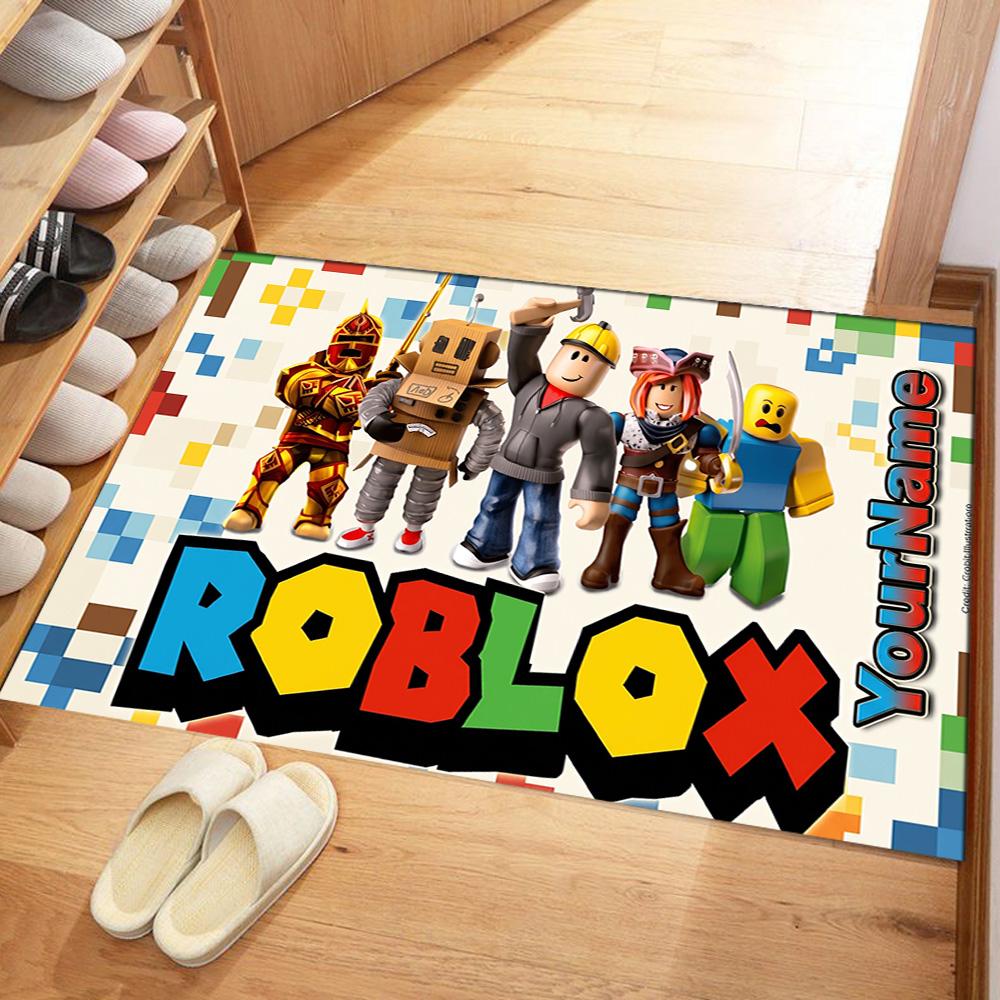 Roblox 405 Personalized Text Floor Rug Office Rug Perfect for Dining Room Bedrooms Entryway Playrooms Anti-slip Rug Decorate Offices