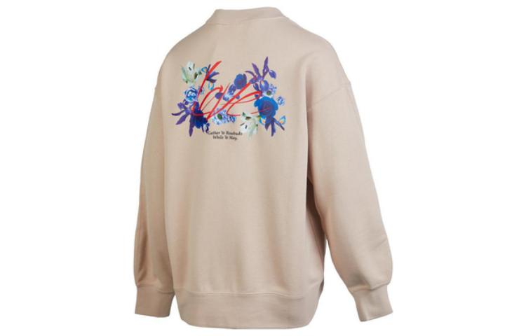 Jordan Flight Sweatshirts Women s Fossil Lime Crew Neck Moderate Plus Size FD4803-292 XL