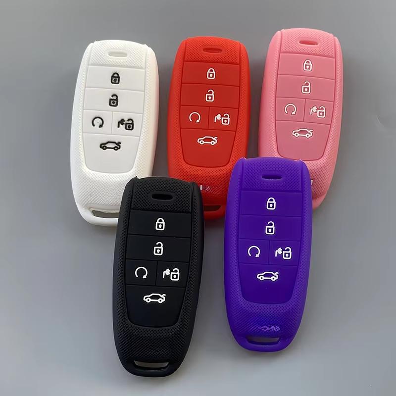Silicone Car Key Case Cover for Gac New Energy Trumpchi Aion S V Y LX Car Accessories Car-Styling Shell Keychain Protection