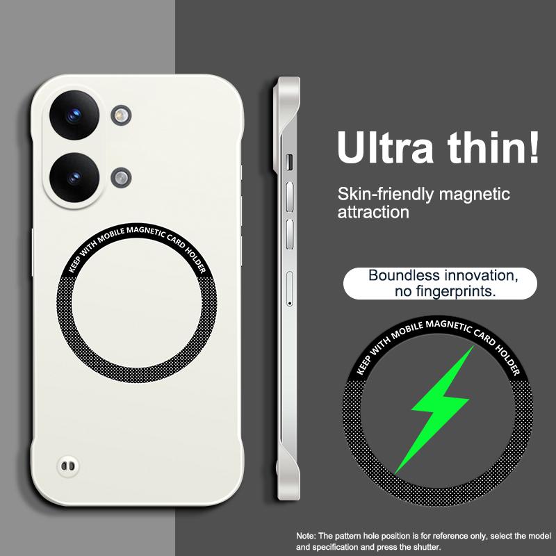 

Magnetic Wireless Charging Phone Case for Xiaomi Poco X8 Pro Max 5G Thin Frameless Luxury High Qualtiy Hard PC Mobile Back Cover Poco X8 Pro