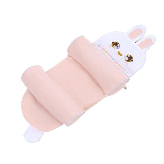 Baby Support Pillow Soft Breathable Infant Head Cushion for Newborns 0-12 Months Sleeping Lightweight Travel-friendly Baby Shaped Pillowcase