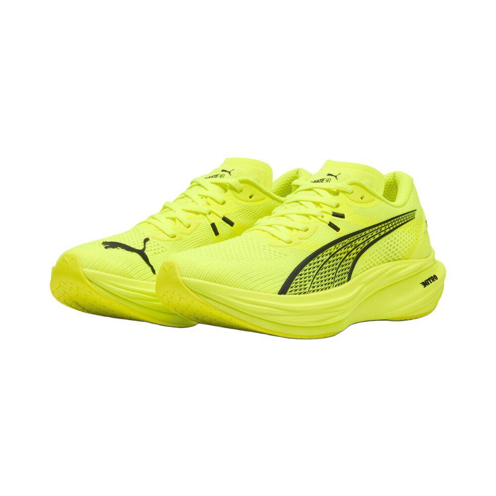 Puma Deviate Nitro 3 Yellow Alert Black Men Sneakers 309707-14