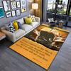 Biblical Freedom and Truth Theme Suitable As a Non-slip Mat for the Living Room or Bedroom Sofa
