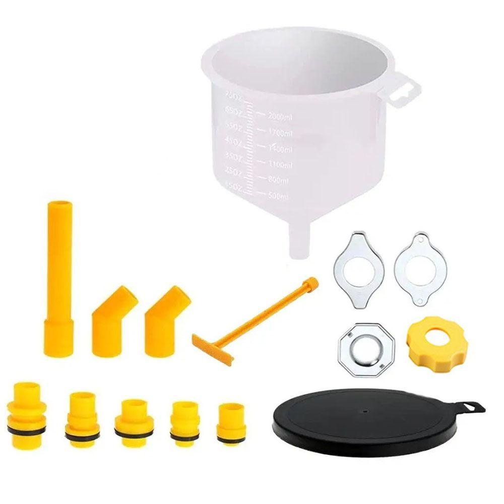15Pcs/Set Universal Fit Car Antifreeze Funnel Spill Proof Coolant Bleeder Kit Coolant Replacement