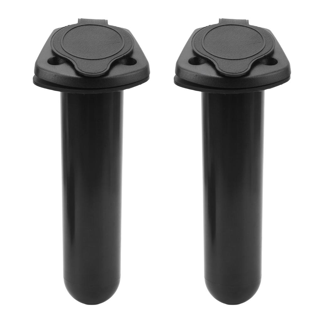 2Pcs Kayak Fishing Rod Holder Flush Mount Fishing Boat Rod Holders with Cap Cover for Kayak Boat