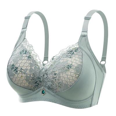 Plus Size Non Wired Bra Thin Anti Sagging Side Support Breathable Comfort Ladies Bra