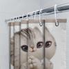 Super Cute Cat Shower Curtain Bathroom Decor With High Definition Print For Kids' Room Or Nursery