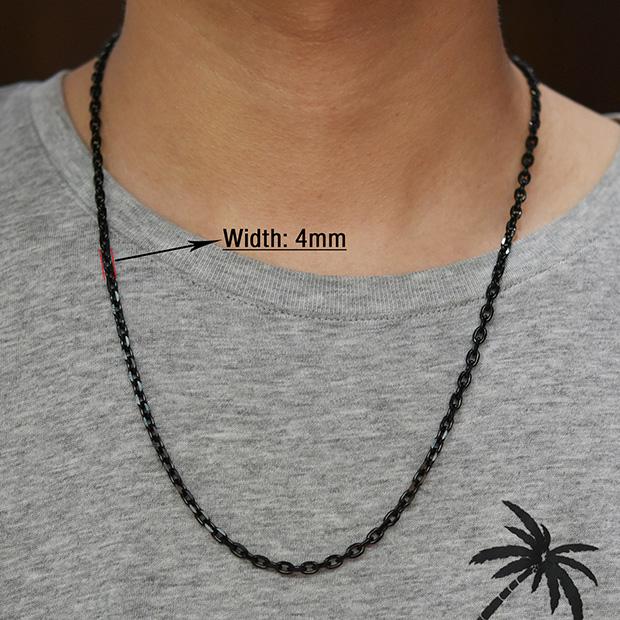 Fashion Women Men Stainless Steel Rolo Link O Chain Necklace for DIY Charm Pendant Metal Choker Jewelry Accessories Christmas