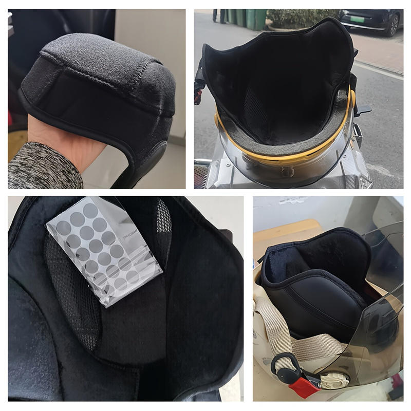 Winter Windproof and Coldproof Electric Motorcycle Helmet Liner Warm Beanie Padded Ear Protection Head Cover Motorbike Helmet Liner Cycling Equipment