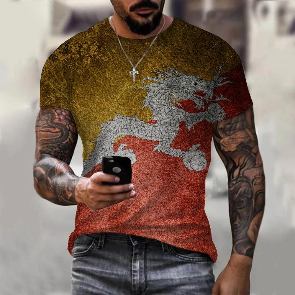 2024 New World Flag T Shirt For Men 3d Print Germany Graphic T-shirts Oversized Short Sleeve Vintage Tops Unisex O Neck Clothing
