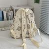 Women's Bear Printed Backpack Student's Lightweight Schoolbag