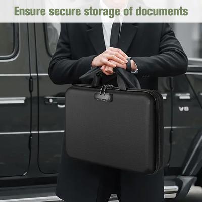 Document Organizer Waterproof and Fireproof Document Box with Lock Home Travel Strong Fireproof Safe Storage Box for Letter Size