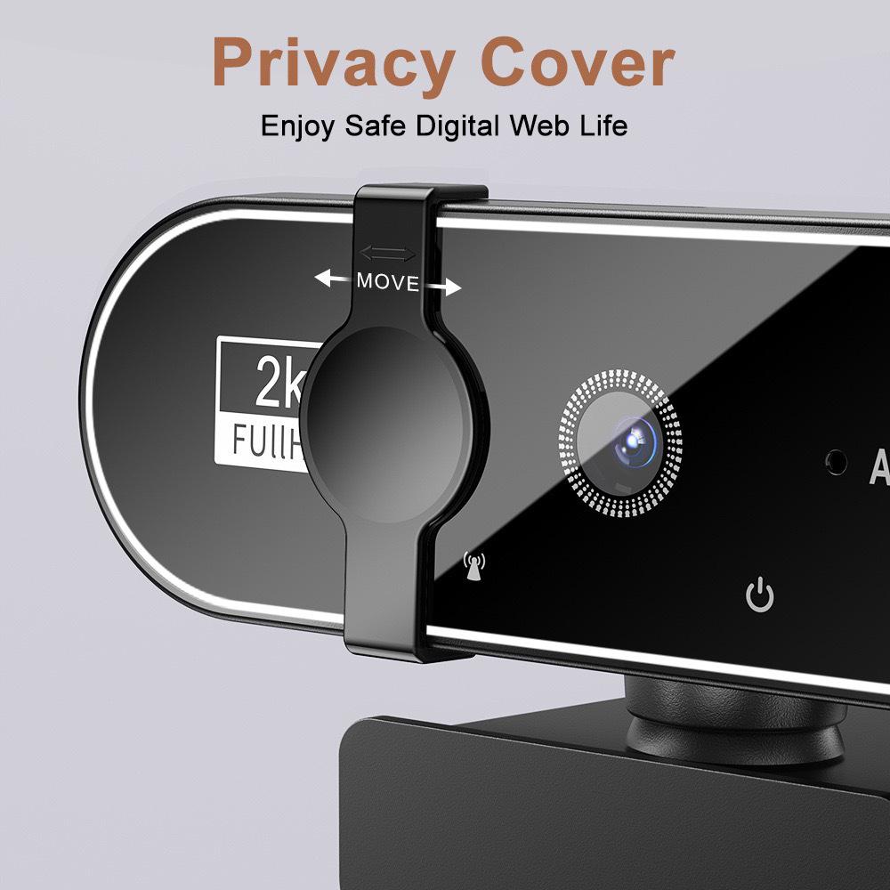 B19 4K HD USB Computer Camera for Online Classes, Meetings, and Live Streaming