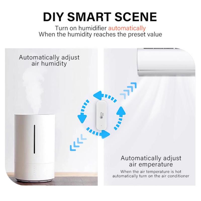 Graffiti Smart WiFi Temperature and Humidity Sensor for Home