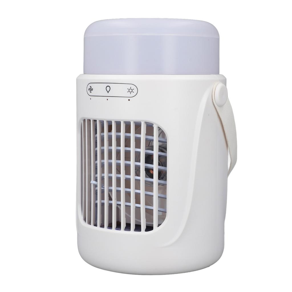 Portable Air Conditioner Fan 3 Speeds 7 Color LED Light 6H Timer Evaporative Cooler Desk Misting