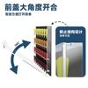 Guitar Pick Holder Wall Mount Display Case Acrylic Storage Organizer 32 Picks PU Leather Cover Black Transparent