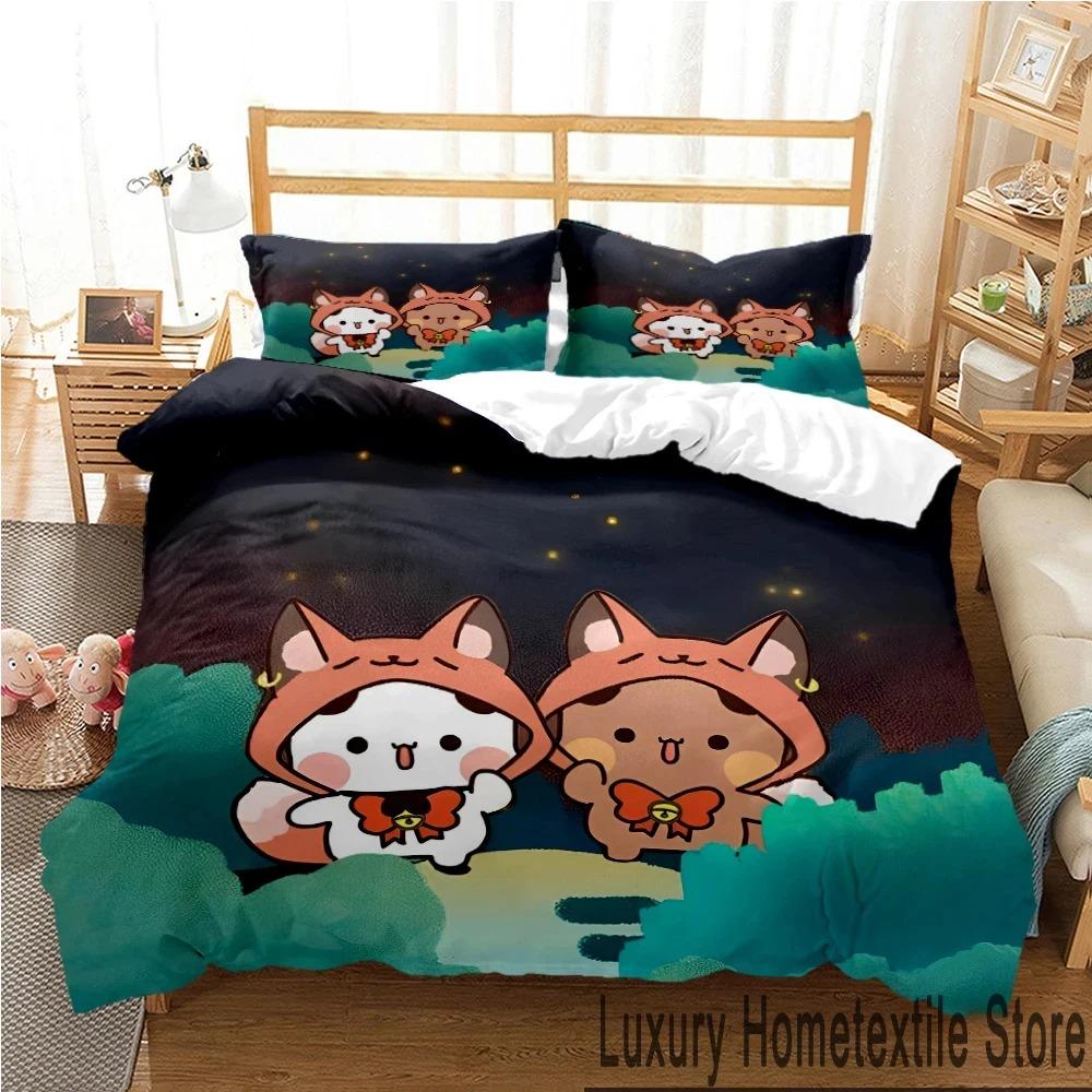 3D Print Bubu Dudu Cartoon Bear Panda Bedding Set Boys Girls Twin Queen King Size Duvet Cover Pillowcase Bed boys Adult