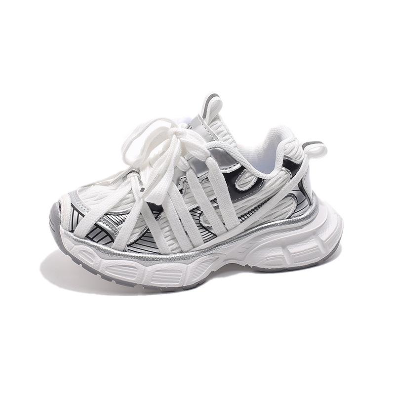 Children's Sports Shoes 2025 Spring New Girls Shoes Spring and Autumn Boys Trendy Breathable Mesh Casual Dad Shoes