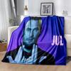 1pc Blanket Jul  Rapper Print Design, Lightweight Blanket for Sofa, Bed- Soft &Warm, Gift for All Seasons Like Christmas, Halloween