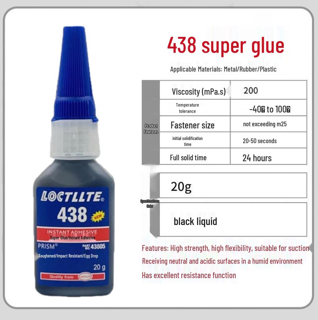 Instant Adhesive 438, Super Strength Adhesive