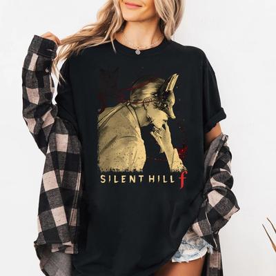 Silent Hill F Fox Mask TShirt Kotoyuki Hinako Horror Game Graphic Short Sleeve Shirt Unisex Unisex Women AllSeason