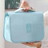 Simple Travel Waterproof Cosmetic Bag, Portable Large Capacity Cosmetic Bag with Hook, Toiletries and Cosmetics Storage Bag