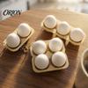 Office Fidget Toy 3D Printed Egg Clicker Toy, 2/3/4-Egg Tray for Bag Pendant Stress Relief, Portable Decompression Button with Bead Chain Adult