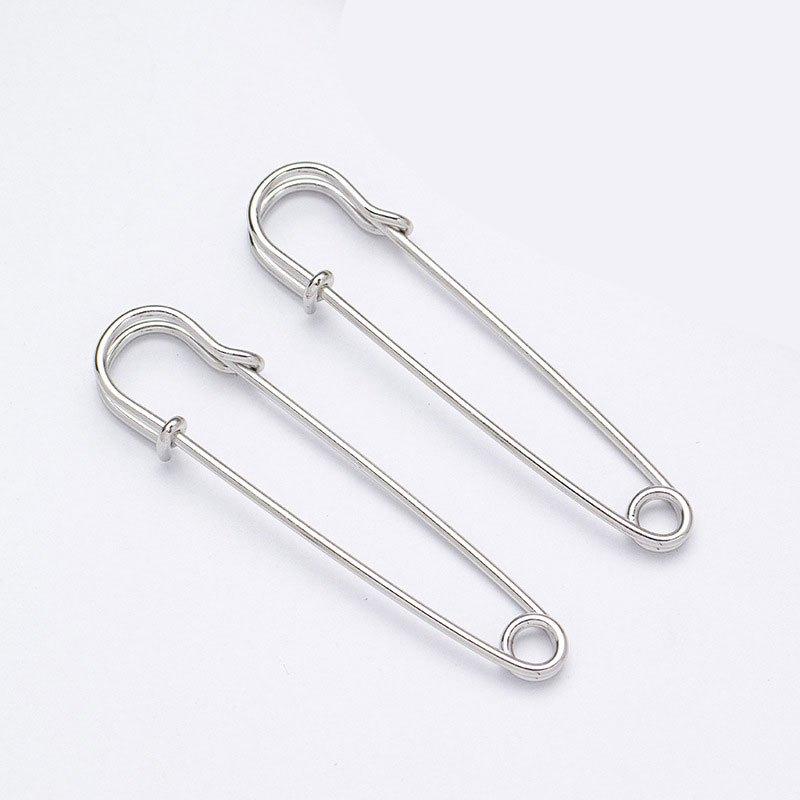 

10Pcs 8CM Large Safety Pin Heavy Duty Safety Pin Strong Sturdy Bulk Brooch For DIY Craft Skirts Clothes Accessories
