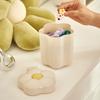 Mini Trash Can Multifunctional Desktop Storage Bin with Lid Small Garbage Can for Office Home Kitchen Bathroom