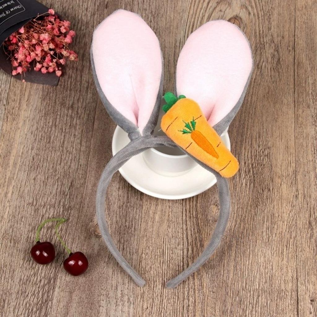 Cute and Adorable Rabbit Ear Plush Headband for Women, Suitable for Holiday Decorations, Daily Casual Wear, and Outings