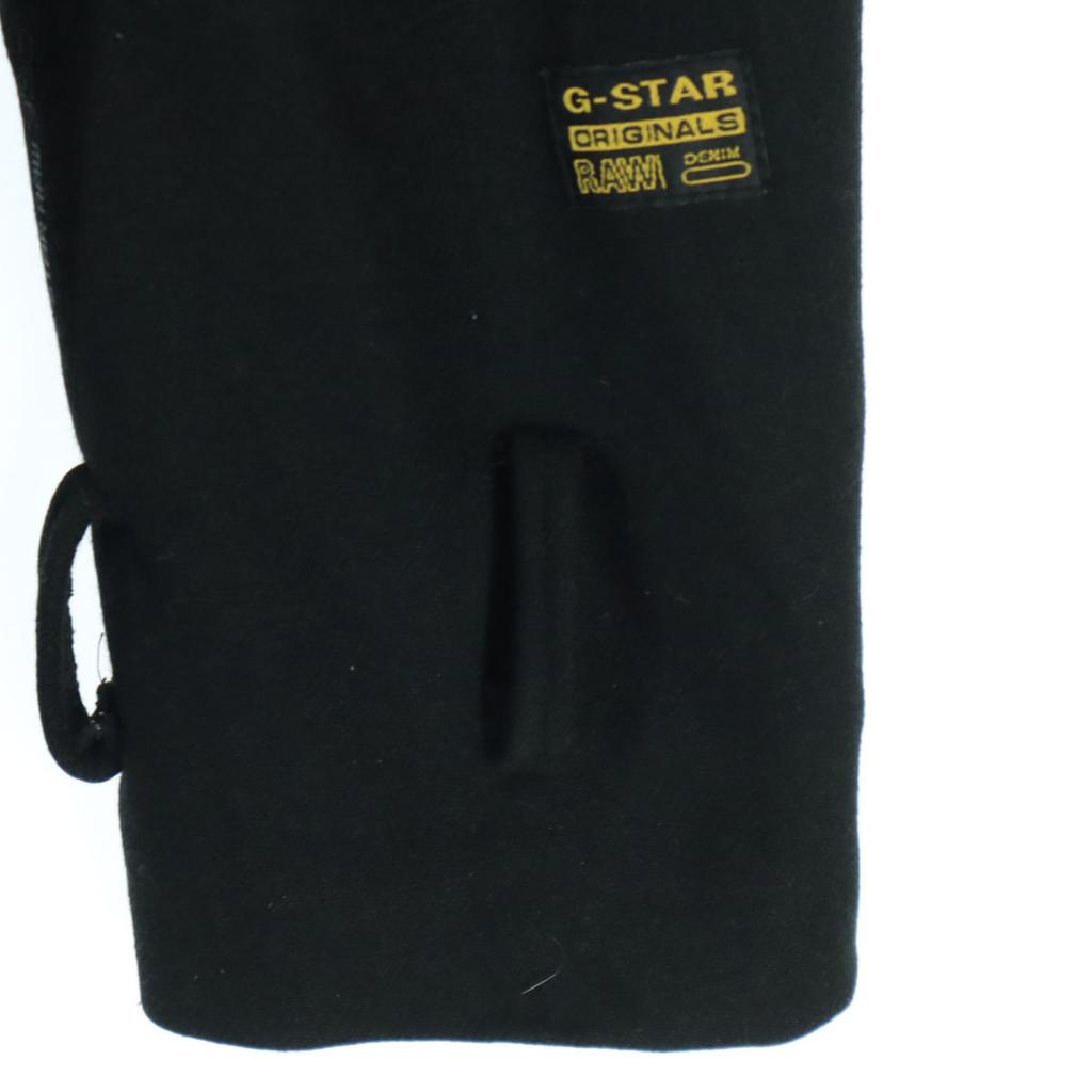 G-Star Einpunkt-Logo Langarm Rundhalsmantel M schwarz Herren Gebraucht