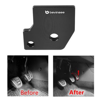 BEVINSEE Aluminum Accelerator Pedal Spacer for VW MQB/MQB EVO,for MK7 Golf 1.4T 1.8T,for MK7/MK8 GTI 2.0T,for MK7/MK8 R 2.0T