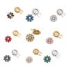 Comfortable Round Glass Shirt Cufflinks For Business Event And Evening Parties 25mm Colorful Design