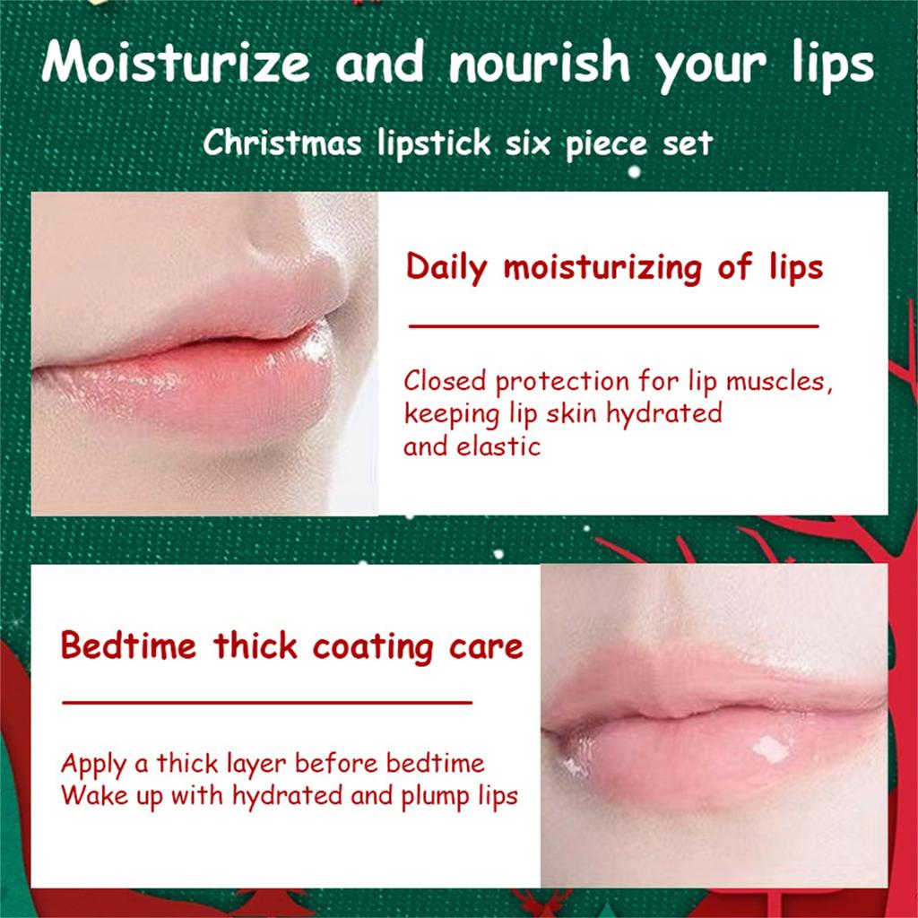 Christmas Lip Balm Gift Set, 3 Fruit Flavors Moisturizing Lip Balm For Dry Chapped Lip, With Exquisite Packaging,Women Men Lip Care Gifts