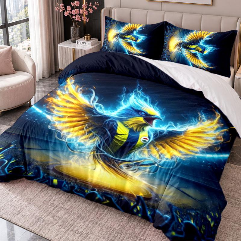 Fenerbahce 3Pcs Bedding Set Duvet Cover With Two Pillowcases For Bedroom Home Decoration