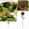 Vintage Sonnenblumen Gartenstecker 3D Blütenblatt Design Außenhof Dekoration