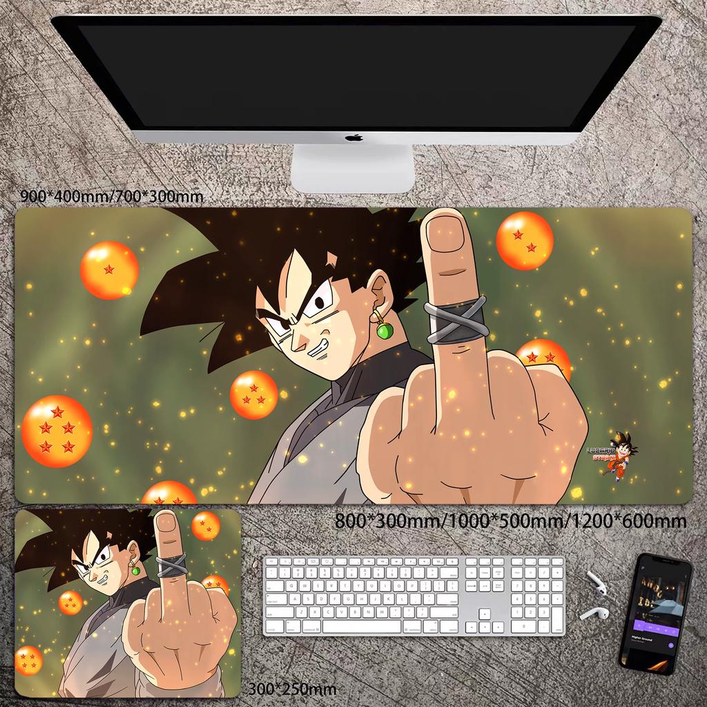 Skórzana podkładka pod mysz do biura Wysoka rozdzielczość Drukowanie Dragon Ball Mata na biurko Uroczy Son Goku Zablokowana krawędź Duży Pogrubiony Mata na biurko komputerowe Podkładka do pisania Klawiatura