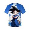 2026 Summer Dragon Ball T-shirt Children's T-shirt Anime Character Sun Wukong Super Saiya T-shirt Children's Short Sleeve