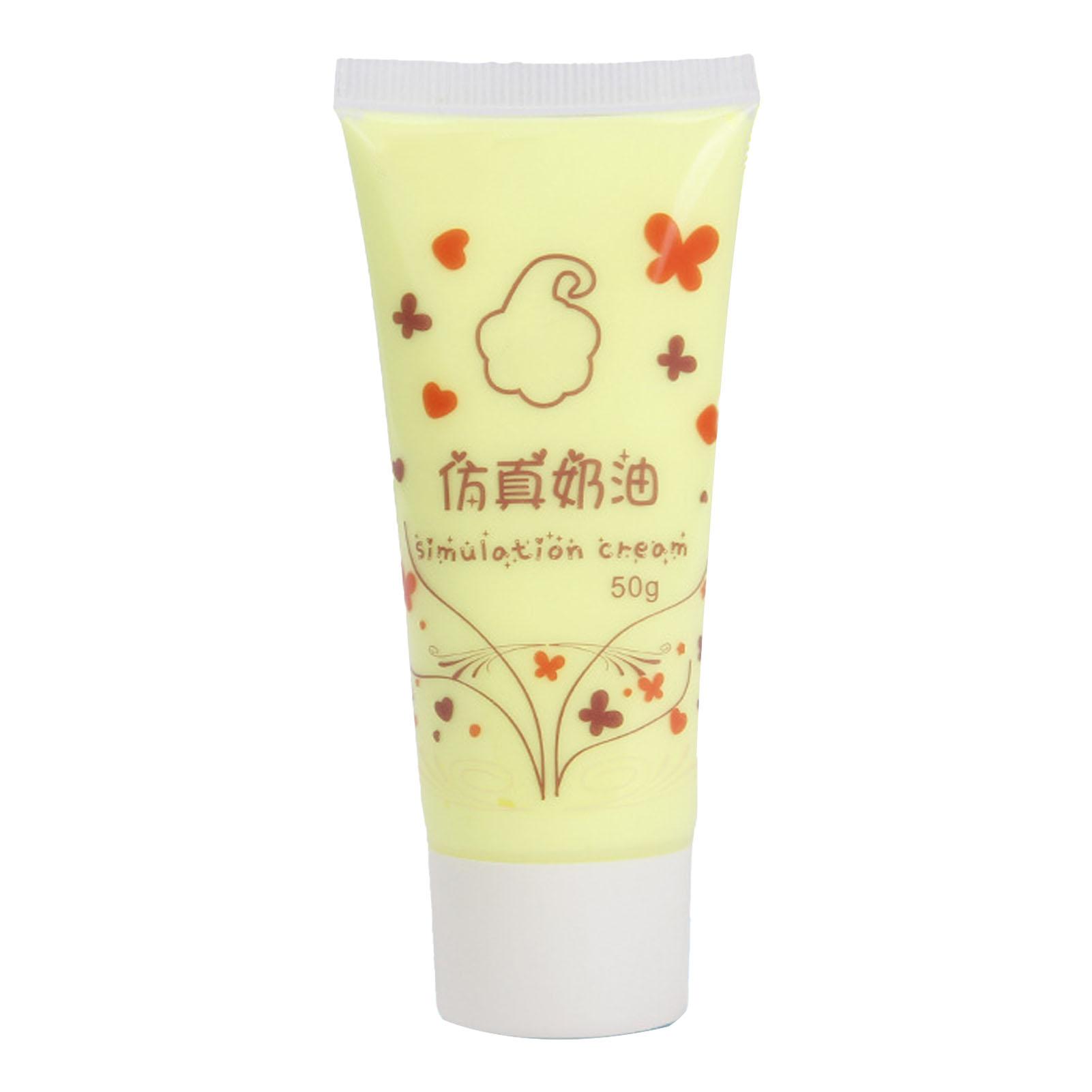 Simulation Fake Whipped Cream Glue 50ml Adhesive Fake Whipped Cake Cream for Phone Case жёлтый
