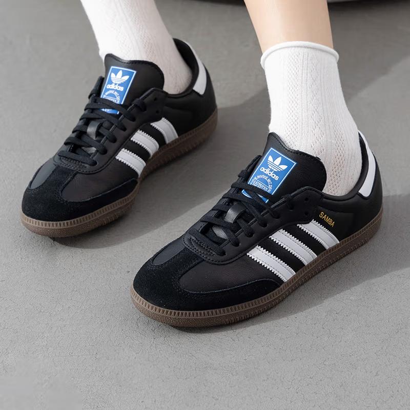 Adidas Samba OG J 'Black White' Sneakers IE3676