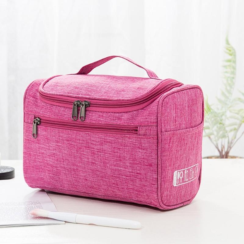 Portable Organizer Bag for Toiletry Necessaries Waterproof Handbag Travel Bag Zipper Hand Carry Bag Cosmetic Storage Bag