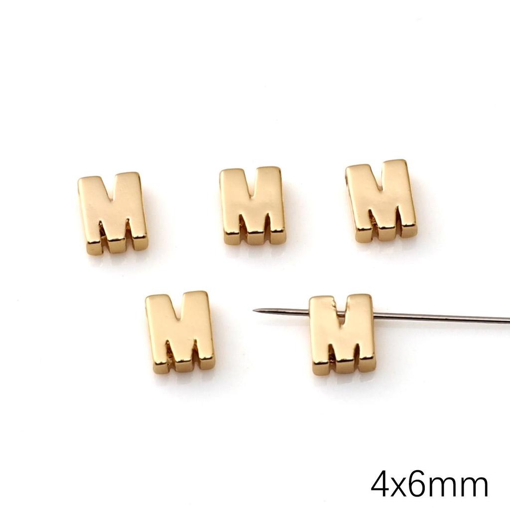 Mini Ciondolo Lettera Inglese in Rame per Creazione Gioielli Fai da Te Componenti Accessori