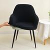 1/2pcs Leaves Jacquard High Arm Chair Covers Elastic Solid Color Armchair Covers Hotel Bar Seat Slipcovers for Home Wedding