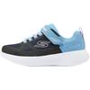Girls Lightweight Comfortable Classic Durable Low-Top Casual Shoes Kids Sneaker Black Blue White 303852L-BKAQ