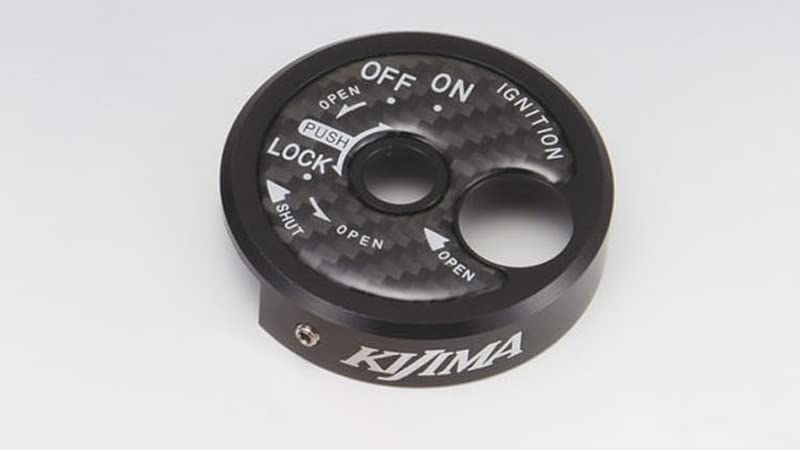 Kijima Motorcycle Parts Key Cylinder Cover CNC Black Cygnus X-FI (28S/1YP) 208-3091