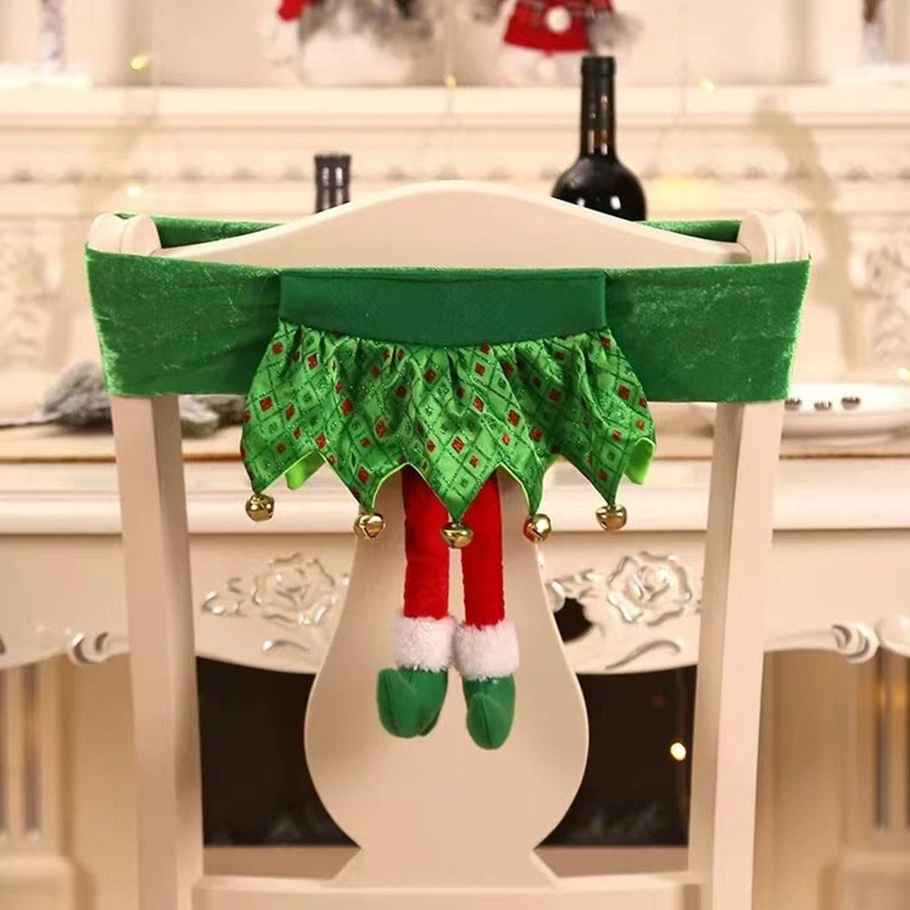 High Quality Chair Cover Decorate Dinners Santa Claus Belt Chair Cover